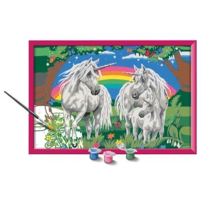 Kit de peinture par numéros "Au pays des licornes" pour les 9 ans et plus