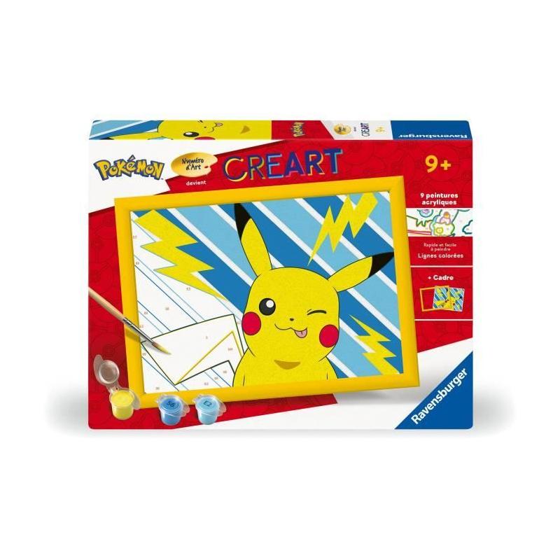 Peinture par numéros Pikachu Éclair pour enfant dès 7 ans