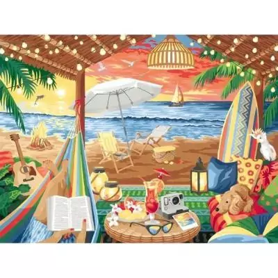 Peinture au Numéro CreArt 30x40 cm - Cozy Cabana - Art N° 00020276