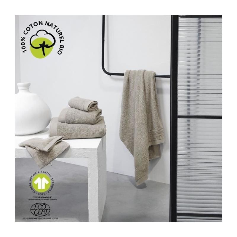 Serviette de bain bio TODAY - 50 x 90 cm - Couleur Dune