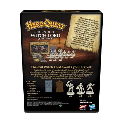 Hasbro Gaming Avalon Hill HeroQuest Le retour du Seigneur sorcier