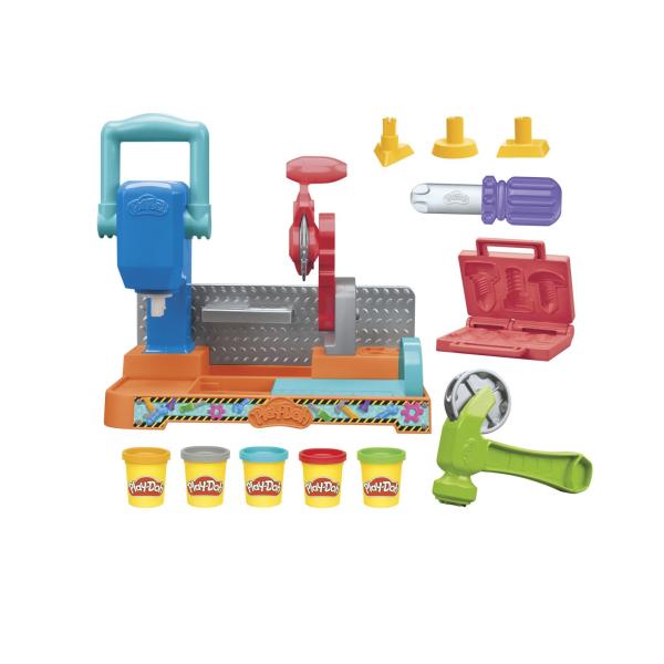 Play-Doh Mon petit bricoleur, coffret avec pâte a modeler