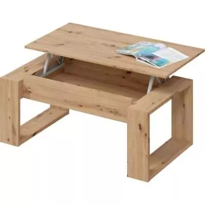Table basse relevable Baltik en chêne - Rectangulaire 105 x 55 x 45 cm Table basse relevable Baltik en chêne - Rectangulaire 105 x 55 x 45 cm