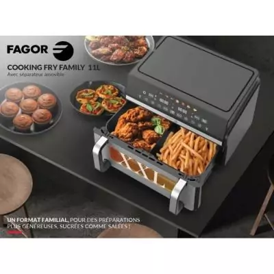 Friteuse sans huile FAGOR - Airfryer FG10AF - Double cuves 5,5L Friteuse sans huile FAGOR - Airfryer FG10AF - Double cuves 5,5L
