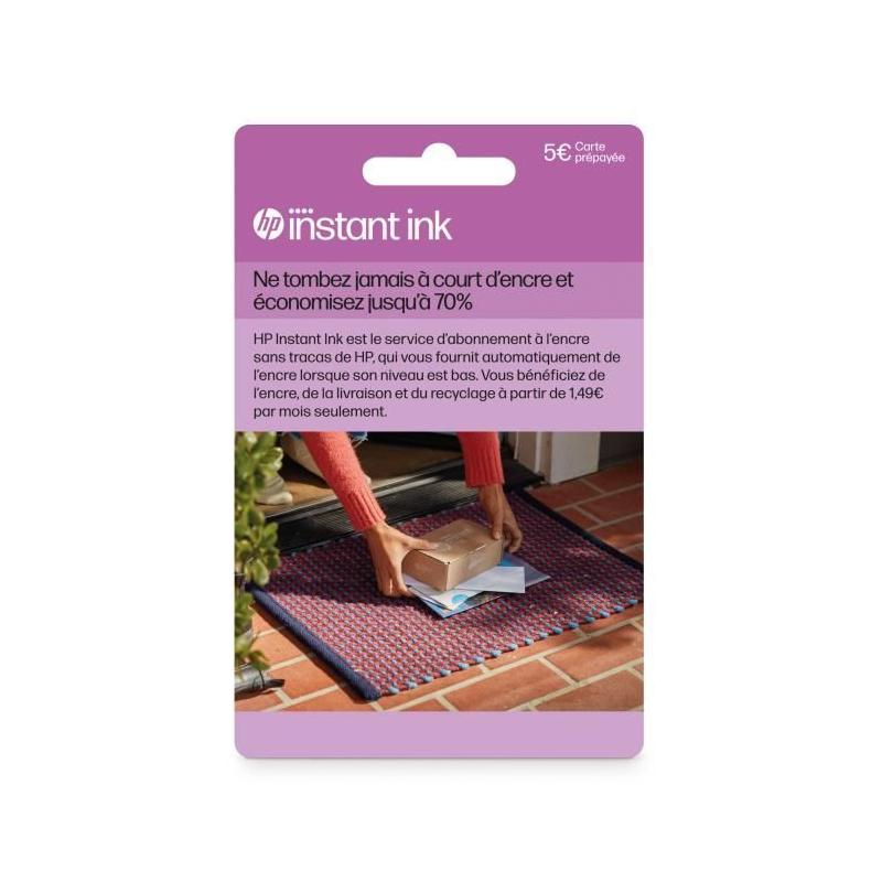 Carte prépayée Instant Ink HP - Abonnement cartouches originales HP
