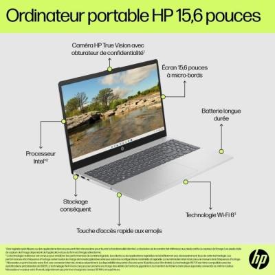 PC Portable HP 15-fd0059nf: Windows 11, Core i3, 8Go RAM - 512Go SSD