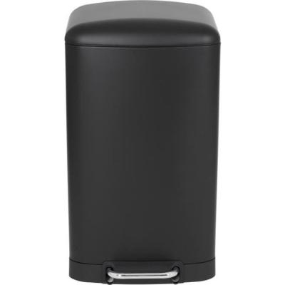 Poubelle de cuisine à pédale - 40L Noir mat - GREENWICH