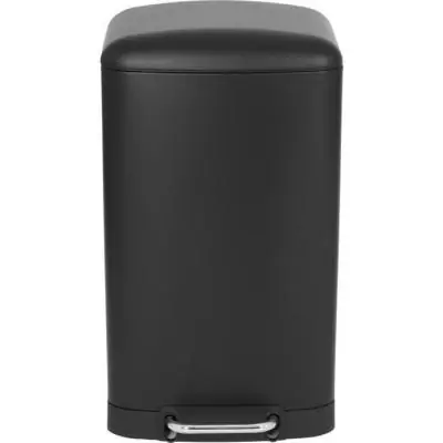 Poubelle de cuisine à pédale - 40L Noir mat - GREENWICH