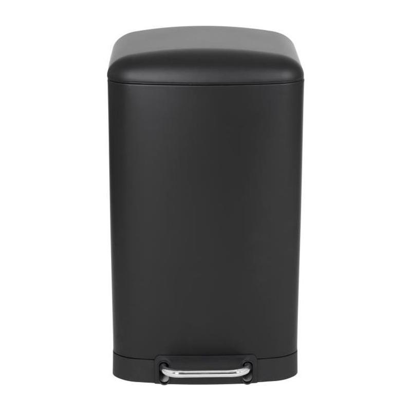 Poubelle de cuisine à pédale - 40L Noir mat - GREENWICH