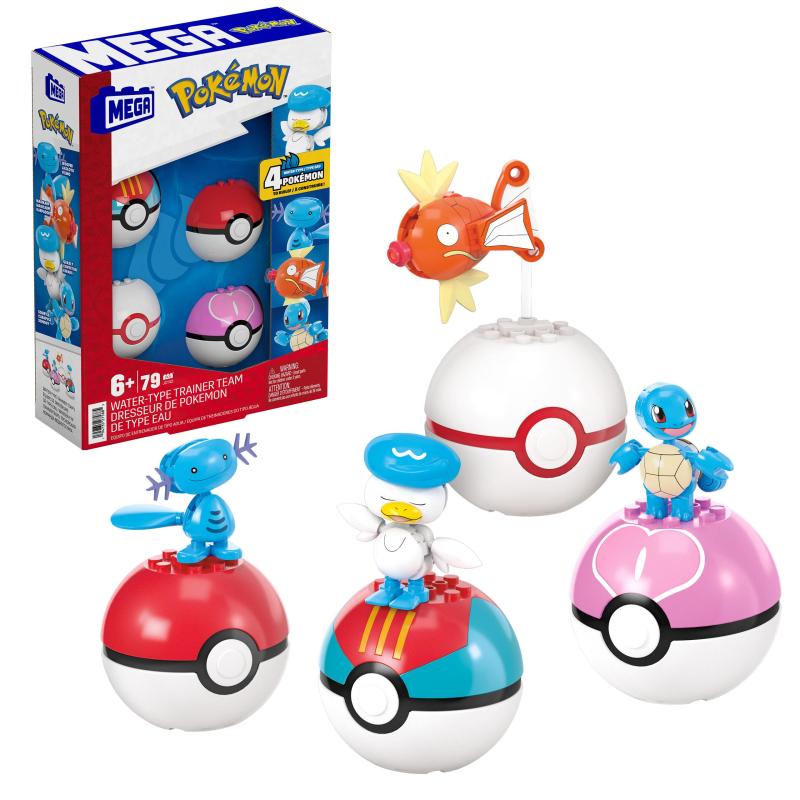 MEGA Pokémon – Coffret Équipe de Dresseurs de Type Eau