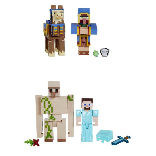 Minecraft - Coffret 2 Figurines 8 cm (modele aléatoire) - Figurines - Des 6 ans GTT53