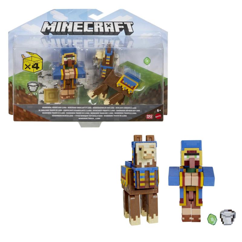 Minecraft – Assortiment Coffret 2 Figurines– Créer-Un-Bloc