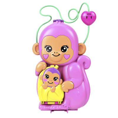 Polly Pocket Coffret Maman Singe et Son Bébé
