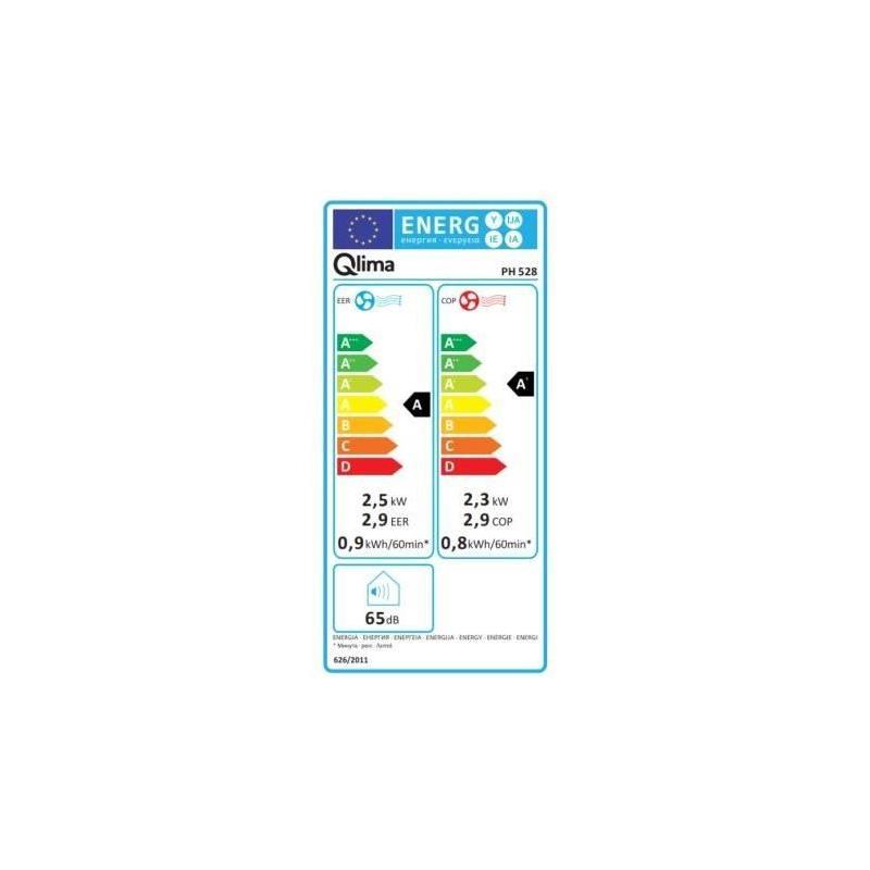 Climatiseur mobile réversible QLIMA PH528 - Performant et Connecté