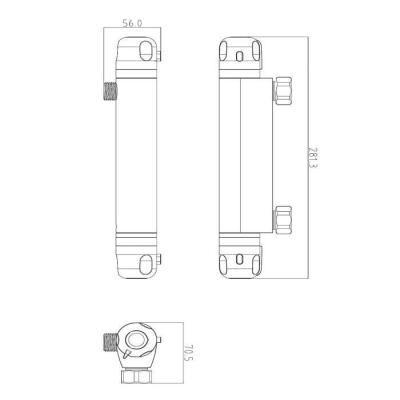 Robinetterie de salle de bain: Mitigeur thermostatique douche Volga 2