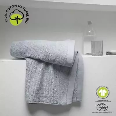 Drap de bain TODAY 70x130 cm en coton bio - Acier