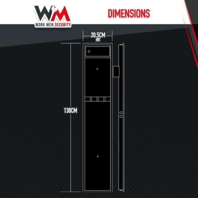 Armoire à fusils compacte pour la sécurité des hommes au travail