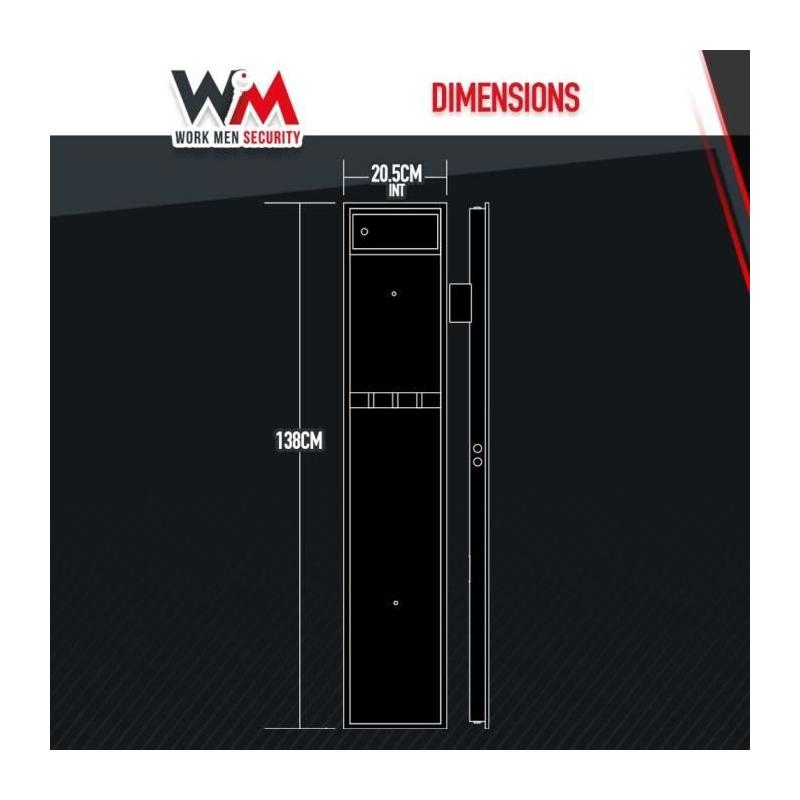 Armoire à fusils compacte pour la sécurité des hommes au travail