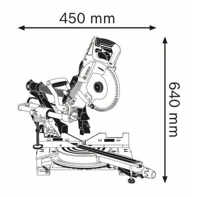Bosch Scie à onglets radiale GCM 8 SDE Professional
