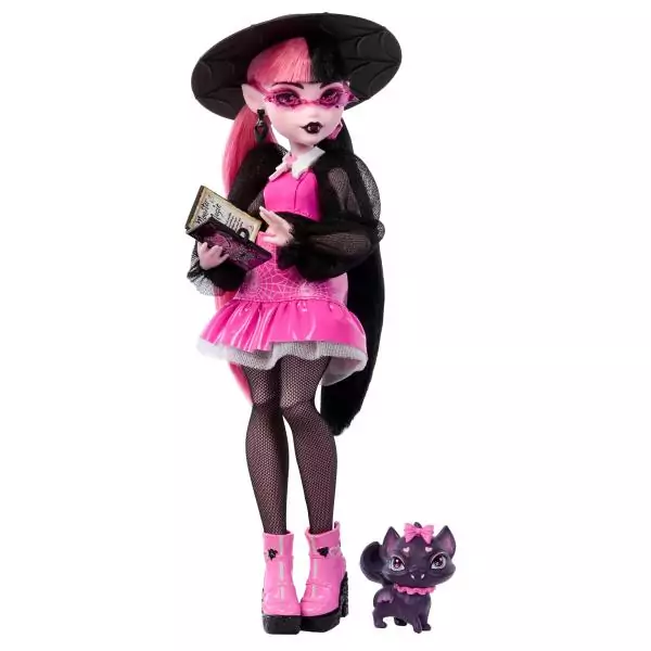 Monster&nbsp;High-Draculaura-Poupée avec animal de compagnie et accessoires HRP64