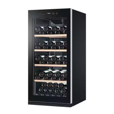 Haier HWS116GAE Refroidisseur de vin compresseur Pose libre Noir 116 bouteille(s)