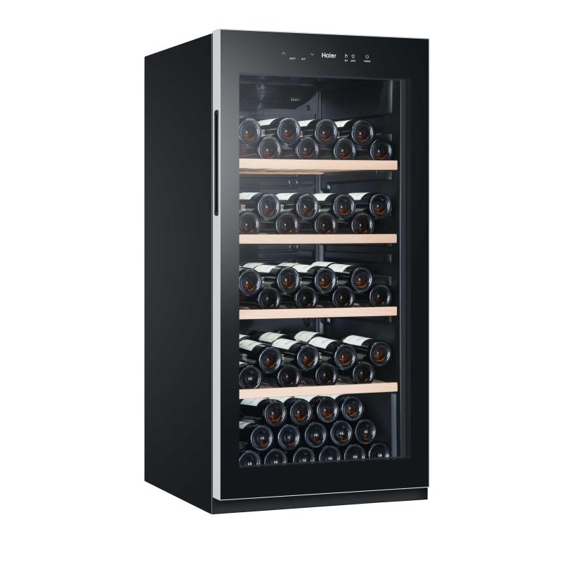 Haier HWS116GAE Refroidisseur de vin compresseur Pose libre Noir 116 bouteille(s)