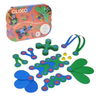 Jeu de Construction Magnétique Flexibles et Durables - Pack CLIXO 30 pièces