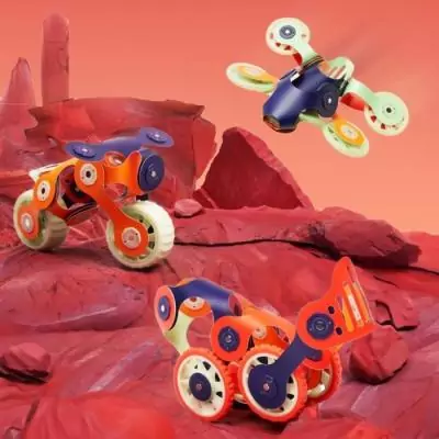 Construisez vos propres robots spatiaux lumineux avec le jeu magnétique GIPSY TOYS - MARS ROVERS - À partir de 6 ans Construisez vos propres robots spatiaux lumineux avec le jeu magnétique GIPSY TOYS - MARS ROVERS - À partir de 6 ans