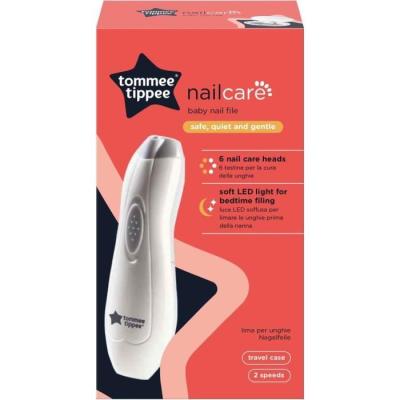 Lime à ongles électrique Tommee Tippee: coupe-ongles LED - 6 têtes - Bébé et adulte