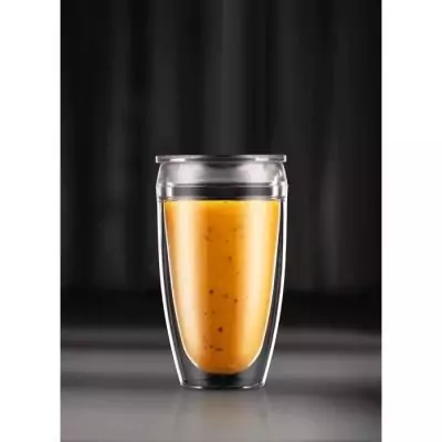 2 gobelets BODUM - Pavina To Go - Double paroi - 40 cl - Transparent