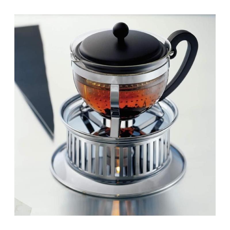 Théière Bodum Chambord 1 L - Élégance en verre et acier inoxydable