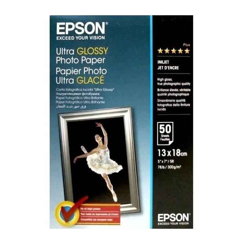 Papier Photo Epson Ultra Glossy 13x18cm - 50 Feuilles