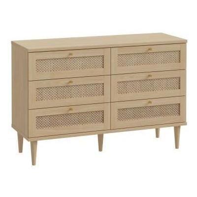 Commode 3 tiroirs CALASETTEA Chêne - 120,1 x 41,4 x 80 cm