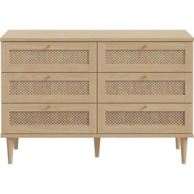 Commode 3 tiroirs CALASETTEA Chêne - 120,1 x 41,4 x 80 cm