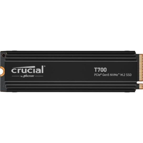 SSD interne - Crucial - T700 - 2 To - avec Diss - PCIe 5.0 - 12 400 Mo/s lecture - 11 800 Mo/s écriture