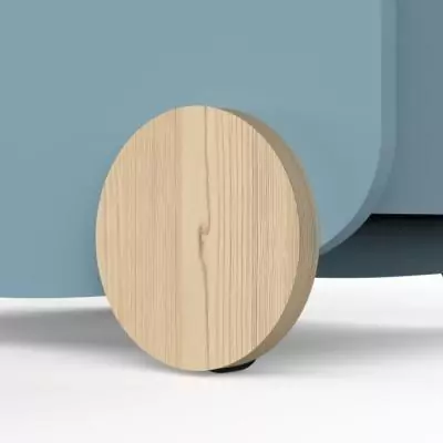 Chariot de rangement scandinave à roulettes - FIRMIANA - Bleu orage - 49,8 x 35 x 52,5 cm