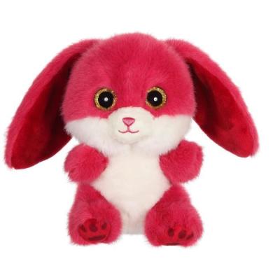 Peluche GIPSY TOYS Lapin CUTYDOOS 13 CM framboise - RUBY
