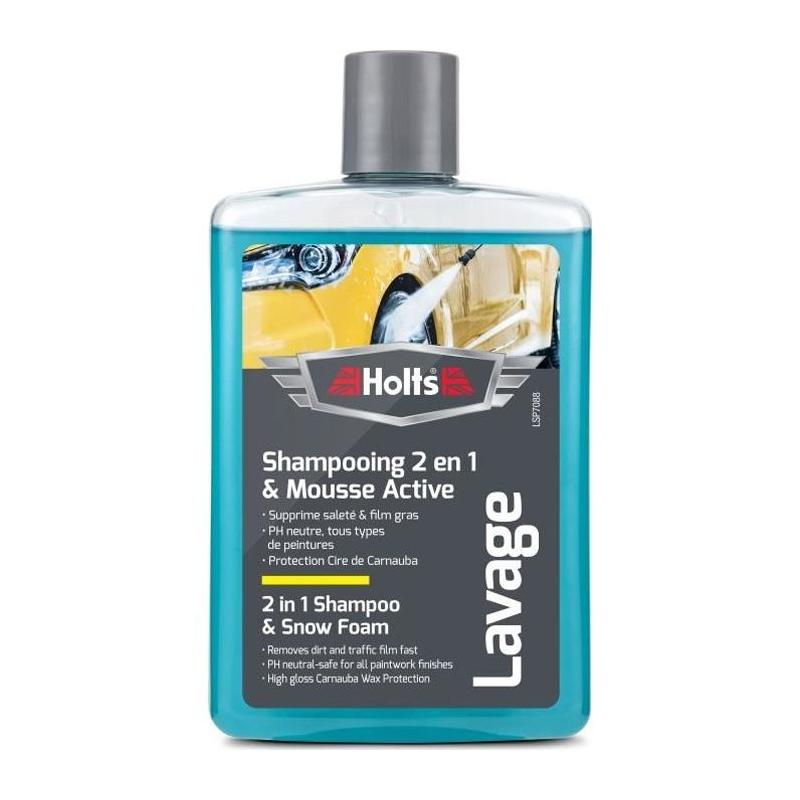 Shampoing super moussant HOLTS + cire de Carnauba - 475 ml