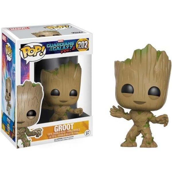 Figurine - Funko Pop! - Groot 202 - Beige - Les Gardiens de la Galaxie - Sous licence officielle
