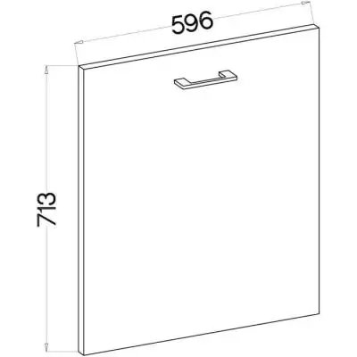 Ensemble MODENA - Facade lave-vaisselle + plinthe - 60 x 52 x 82 cm Ensemble MODENA - Facade lave-vaisselle + plinthe - 60 x 52 x 82 cm