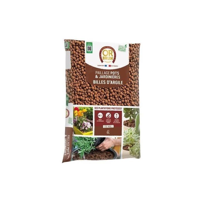 Terreau organique avec argile pour drainage efficace - 6L