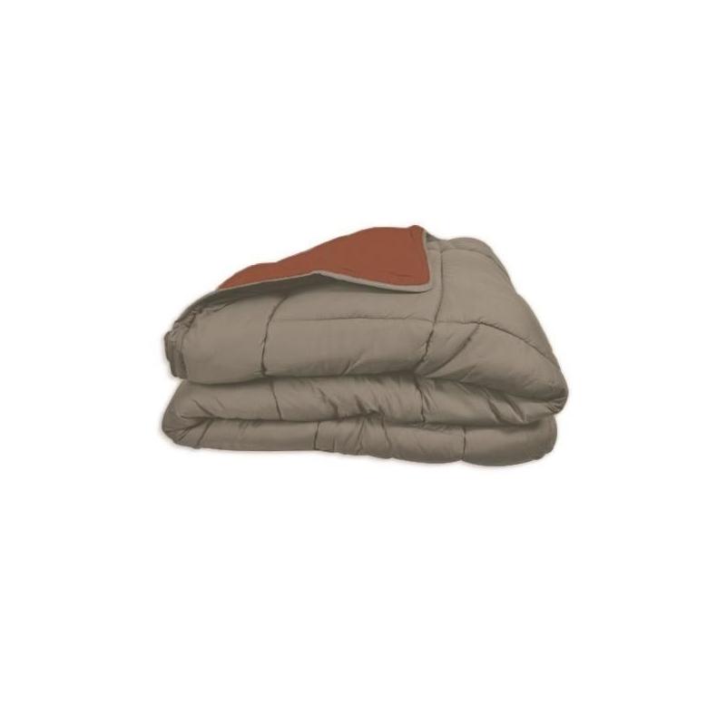 Couette chaude Microfibre 400g/m² Galet & Gingembre 220x240cm