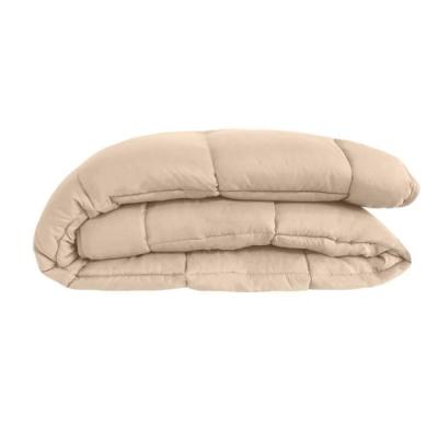 Couette chaude Microfibre 400g/m² Galet & Gingembre 220x240cm