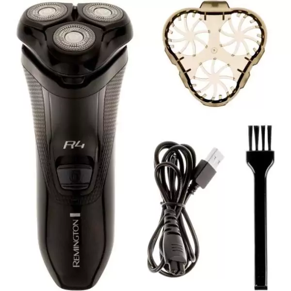 Tondeuse barbe - REMINGTON - R4002 R4 Style Series Rotary Shaver - 40 min - Noir