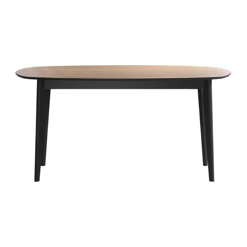 Table à manger Ronin en chêne ovale contemporain, 8 personnes