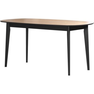 Table à manger Ronin en chêne ovale contemporain, 8 personnes