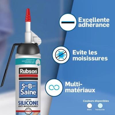 Scellez efficacement avec le Mastic sanitaires Rubson