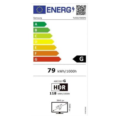 Téléviseur Samsung 55" 4K UHD HDR10+ Smart TV