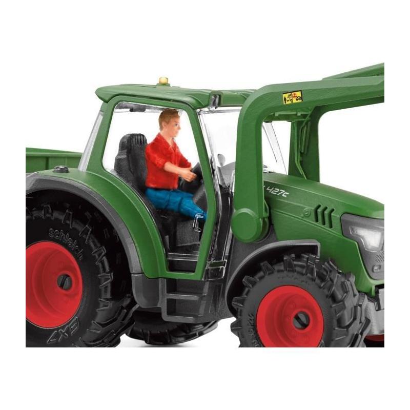 Tracteur et remorque Schleich avec figurines pour enfants