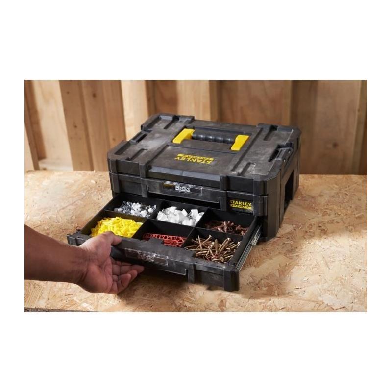 Mallette Grand Volume Tstak-Fatmax STANLEY 23L - Organisation Outils